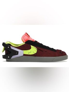 Nike Blazer Low ACRNM “Acronym Night Maroon” NWB 4Y/5.5 Women Changeable Heels